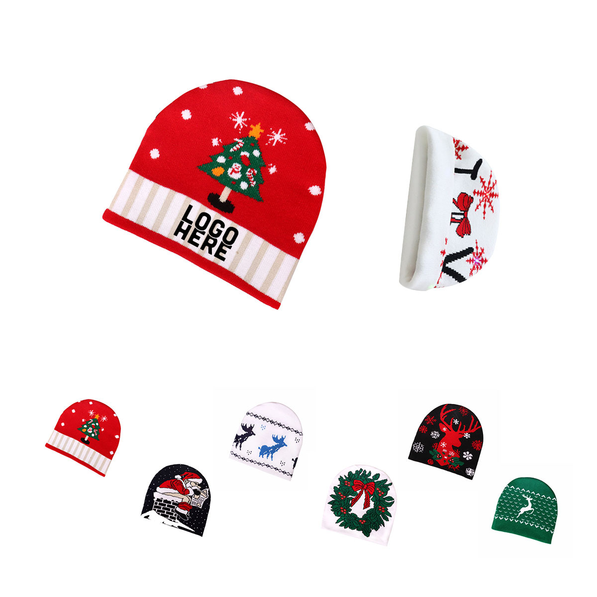 Christmas Acrylic Beanie Cap