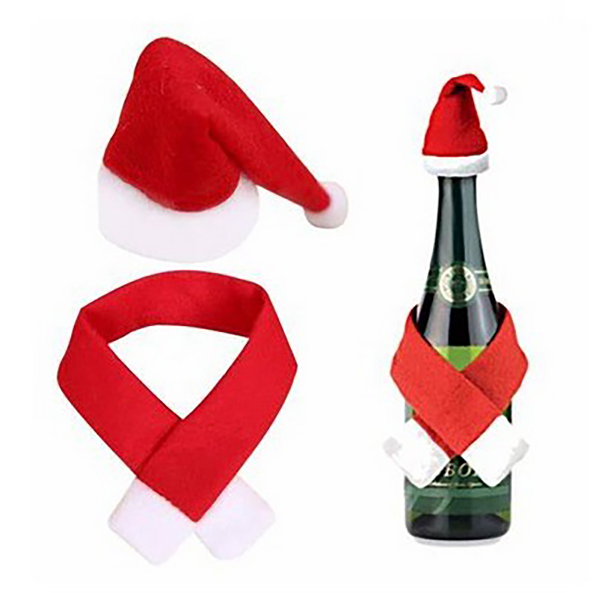 Christmas Wine Bottle Cover Set