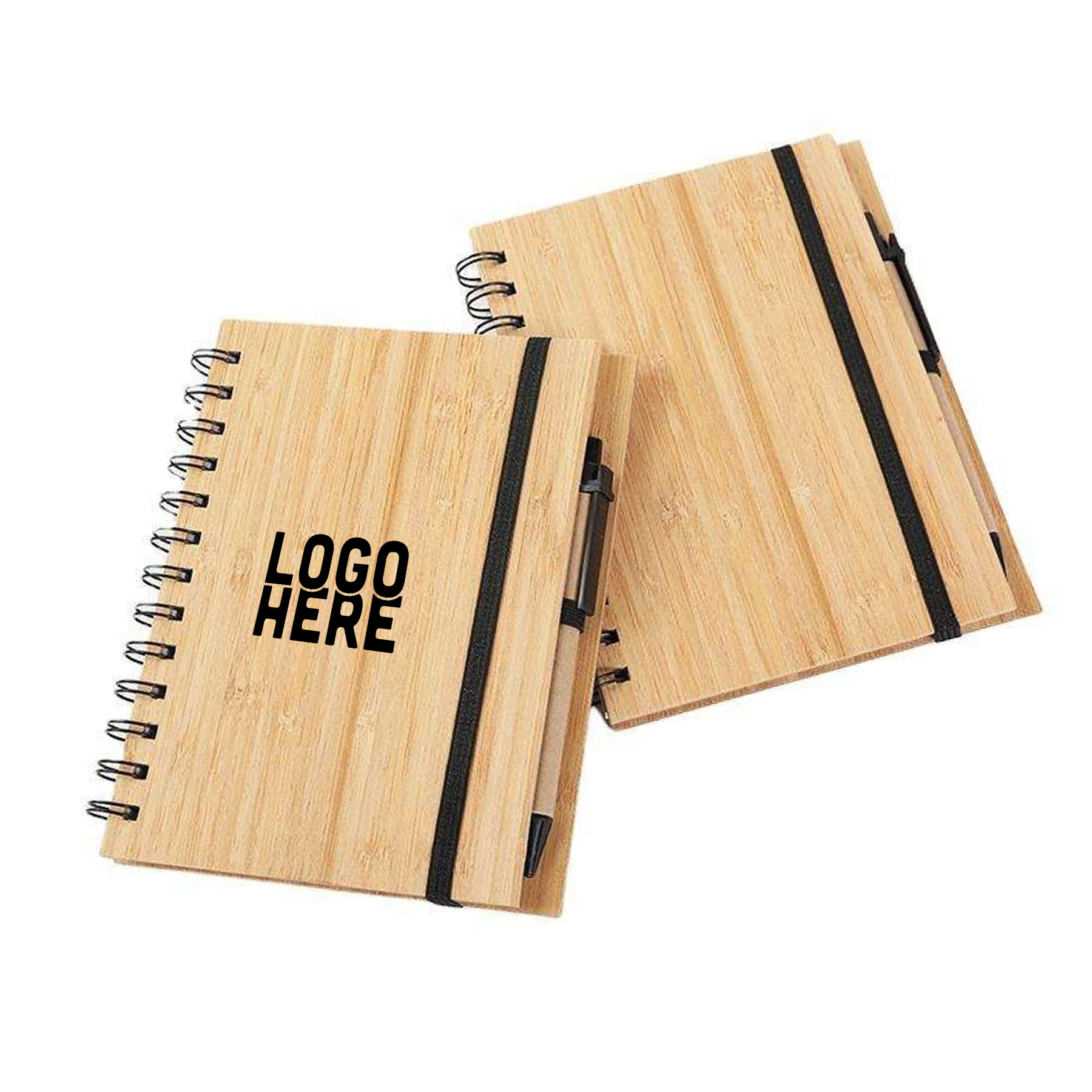 Hardcover Spiral Journal w/Pen