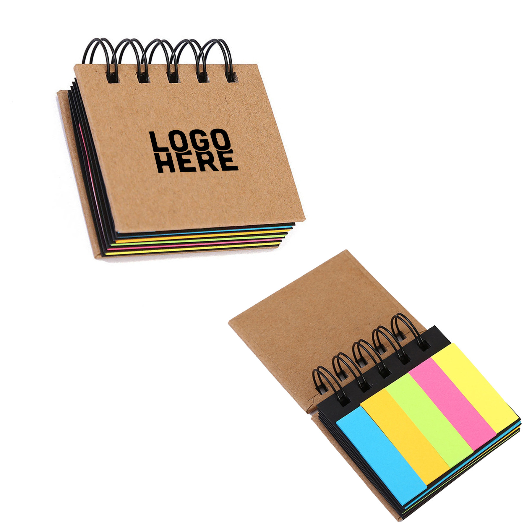 Sticky Notes Spiral Notebook