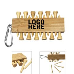 Golf Tee Holder with Carabiner
