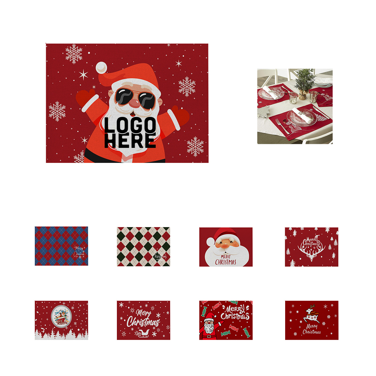 Christmas Waterproof Placemats