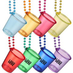 Beaded Chain Shot Glass Necklace