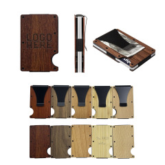 Wood RFID Blocking Slim Wallet