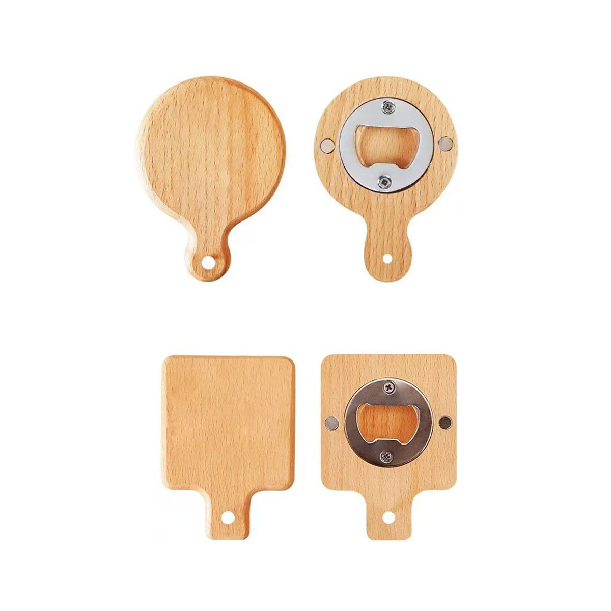 Wooden Bottle Opener With Magnet