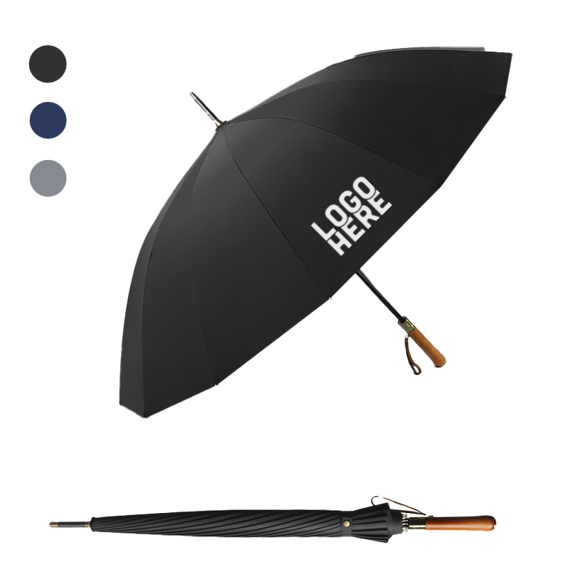210T Pongee Fabric Golf Business Automatic Open Umbrella