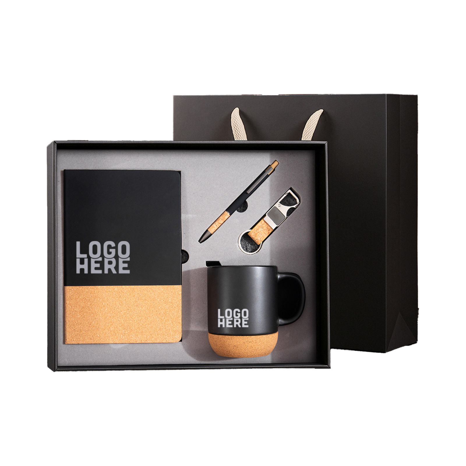 Welcome New Hire Gift Set with Notebook, Keychain, Pen & Mug