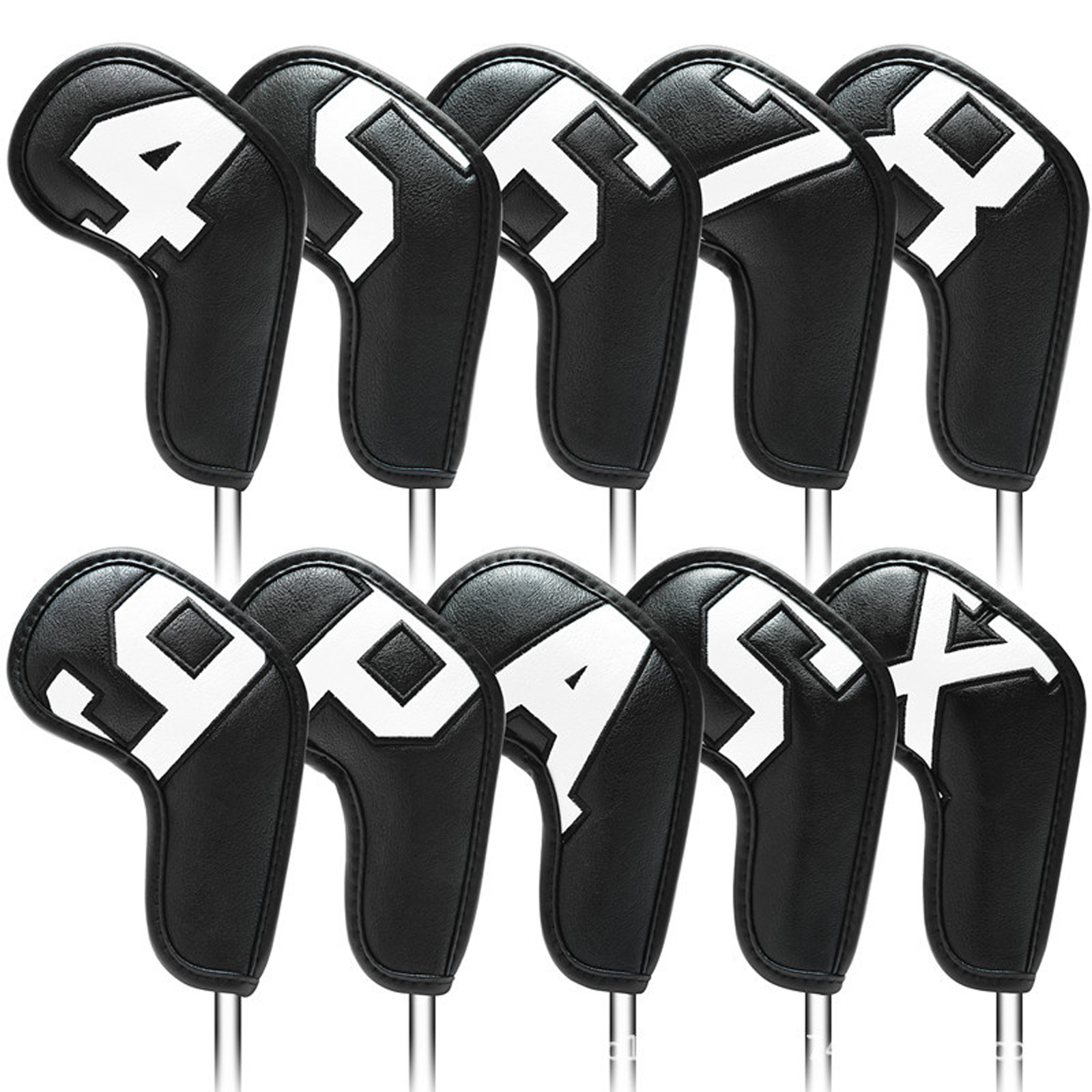 Golf Iron Numbered Head Covers Set Of 10