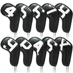 Golf Iron Numbered Head Covers Set Of 10