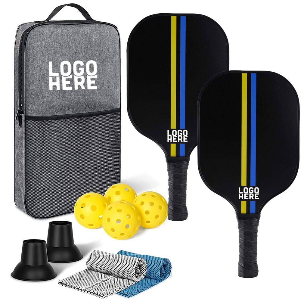 Carbon Fibre Pickleball Racket Ball Collector Chill Towel Gift Kit