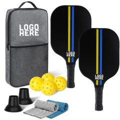 Carbon Fibre Pickleball Racket Ball Collector Chill Towel Gift Kit
