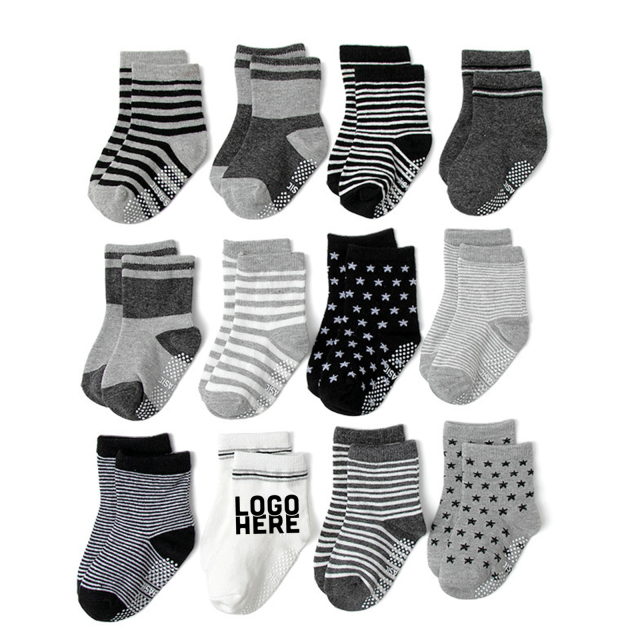 Combed Cotton Non-Slip Dispensing Children's Socks