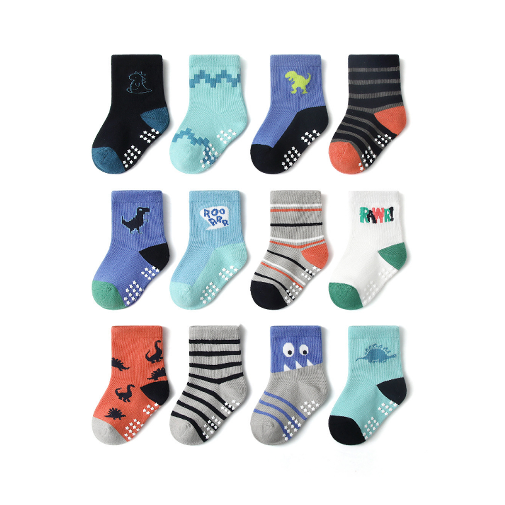 Combed Cotton Non-Slip Dispensing Children's Socks
