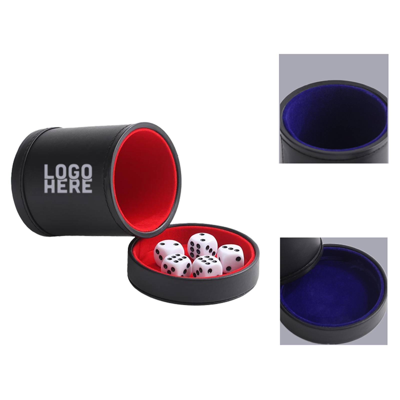 PU Leather Dice Cup with Lid