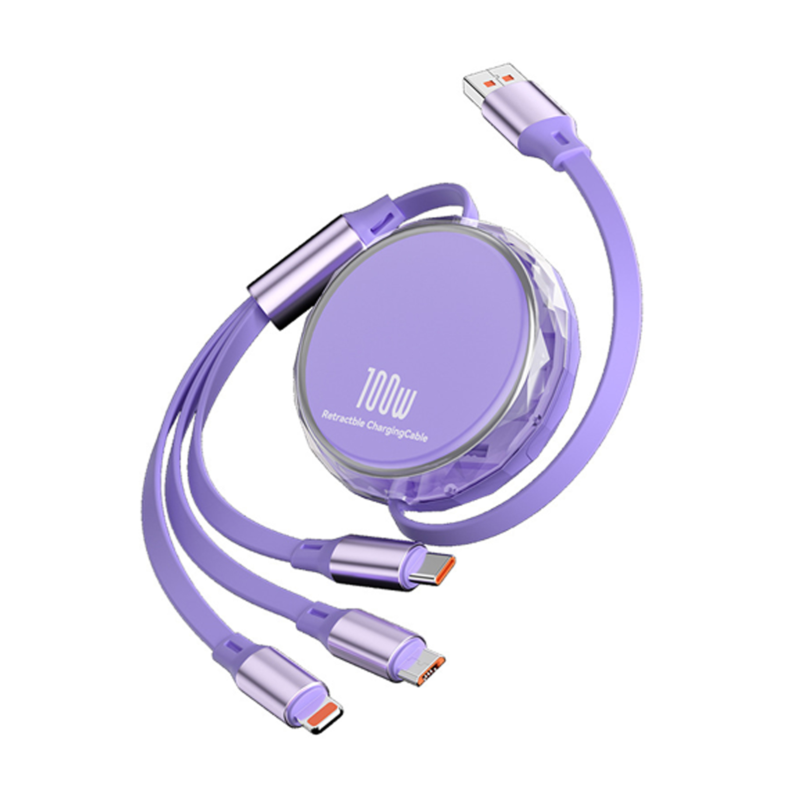 3-In-1 Retractable Data Cable