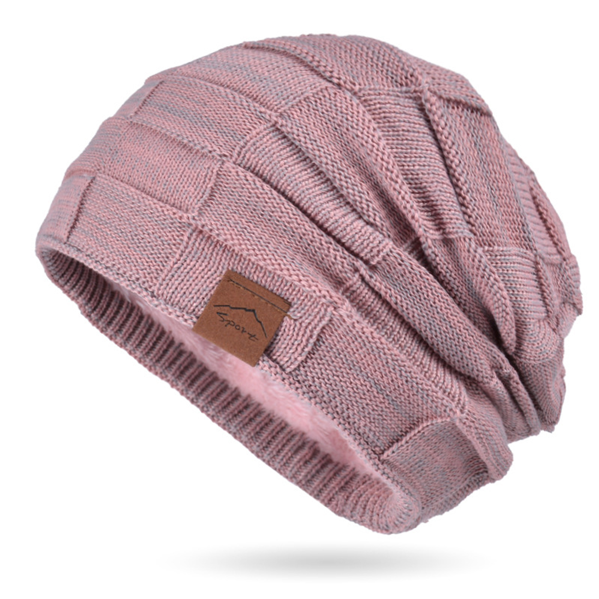 Lined Knit Warm Thick Skully Stocking Binie Hat