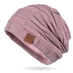 Lined Knit Warm Thick Skully Stocking Binie Hat