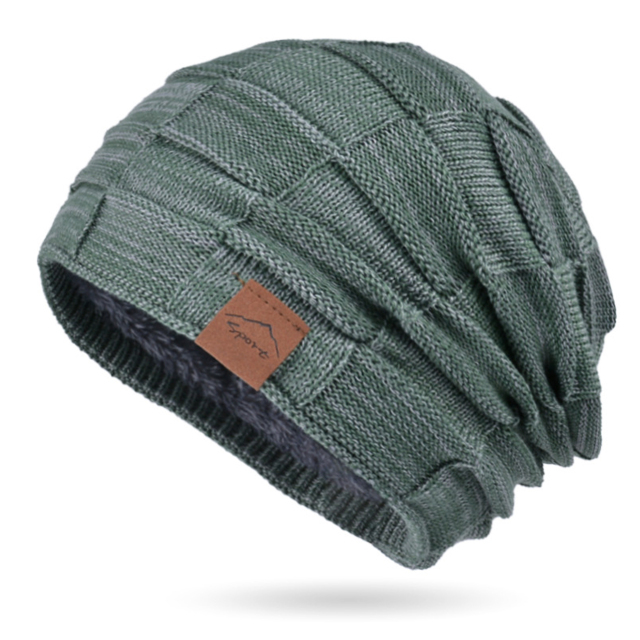 Lined Knit Warm Thick Skully Stocking Binie Hat