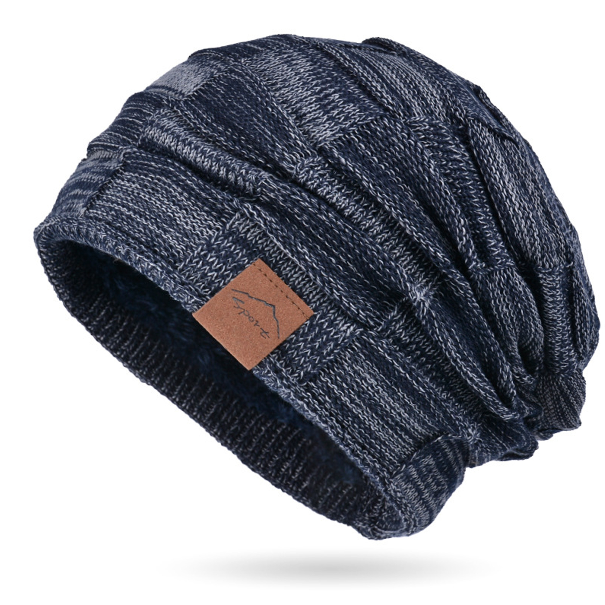 Lined Knit Warm Thick Skully Stocking Binie Hat