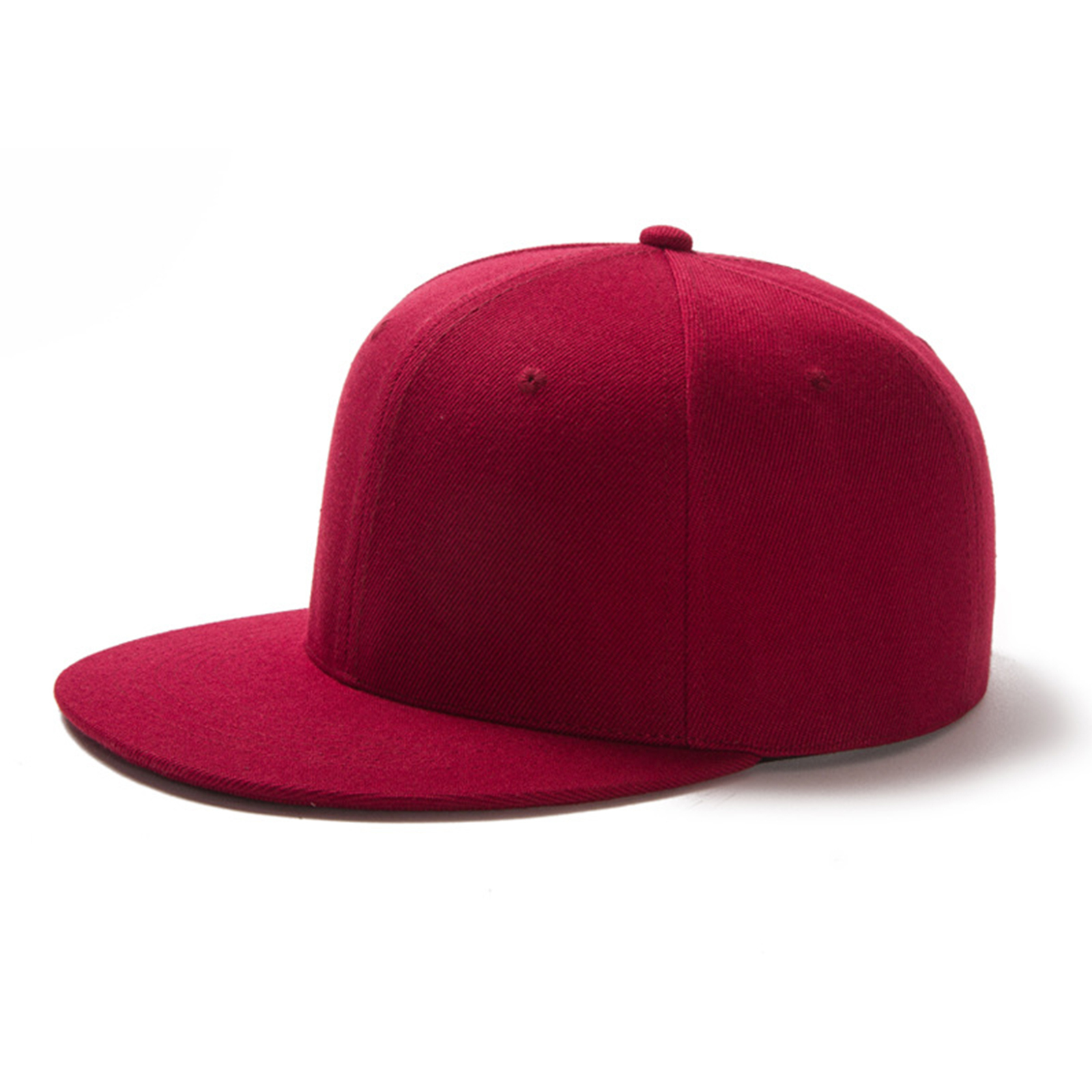Adjustable Plain Sports Flat-Brim Hat