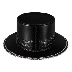 Steampunk Leather Plague Hat Dress Up Top