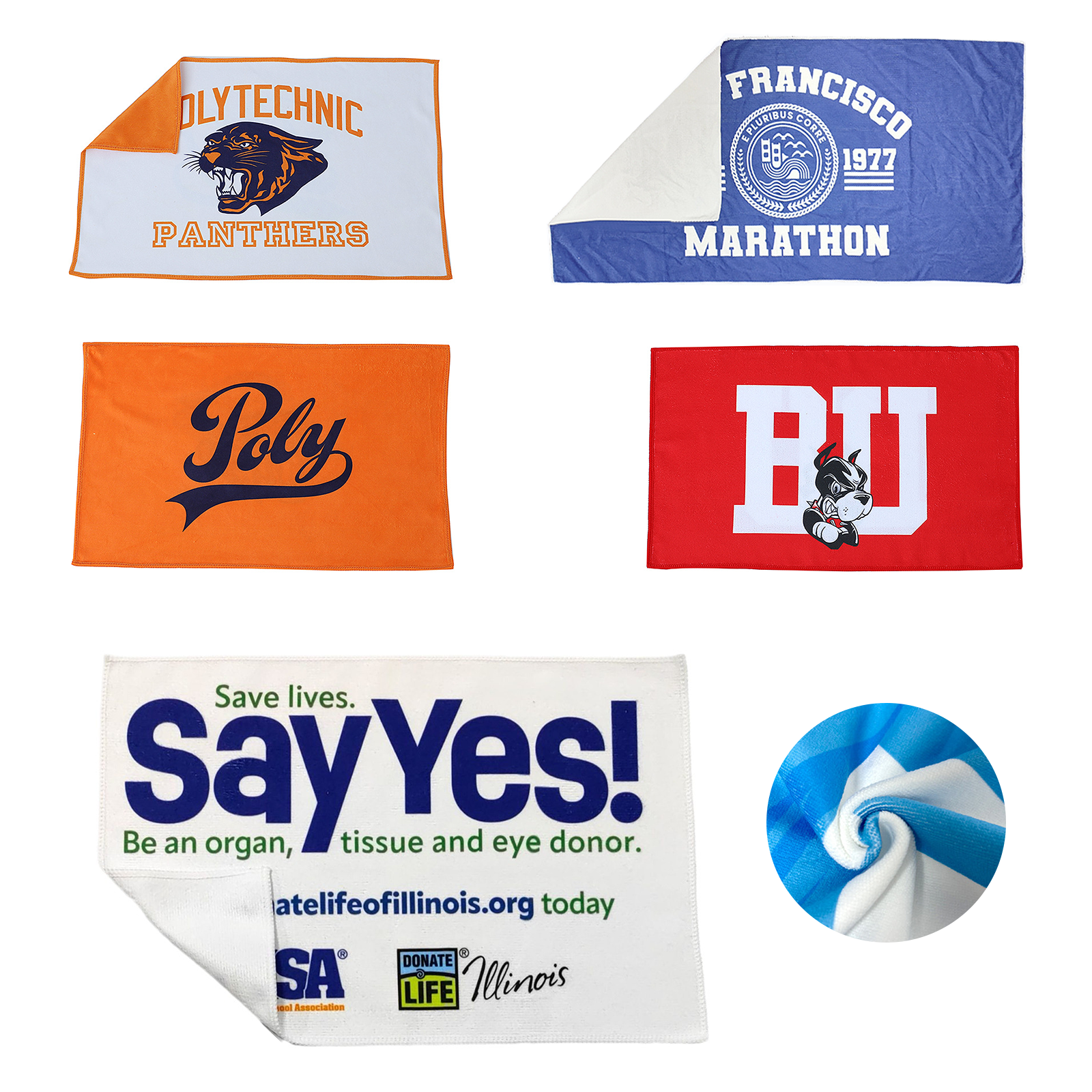 Custom Sublimated Beach Towel