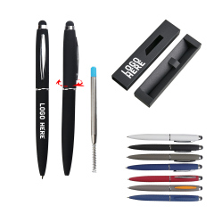 Metal Ball Pen With Stylus Tip