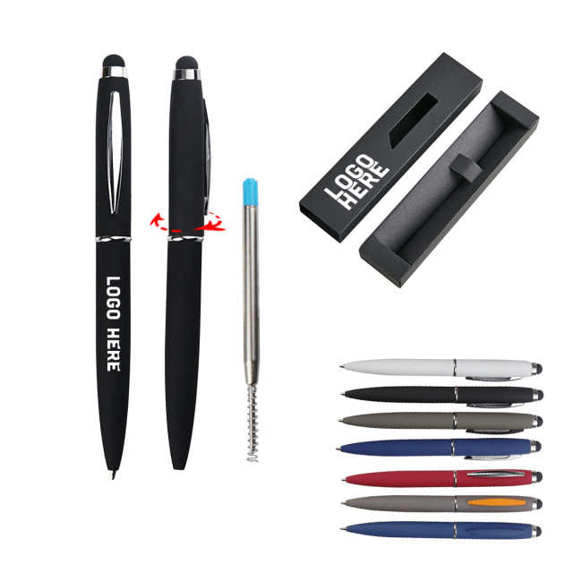 Metal Ball Pen With Stylus Tip