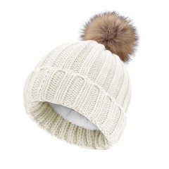 Solid Color Knitted Acrylic Hat