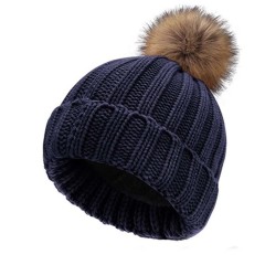 Solid Color Knitted Acrylic Hat