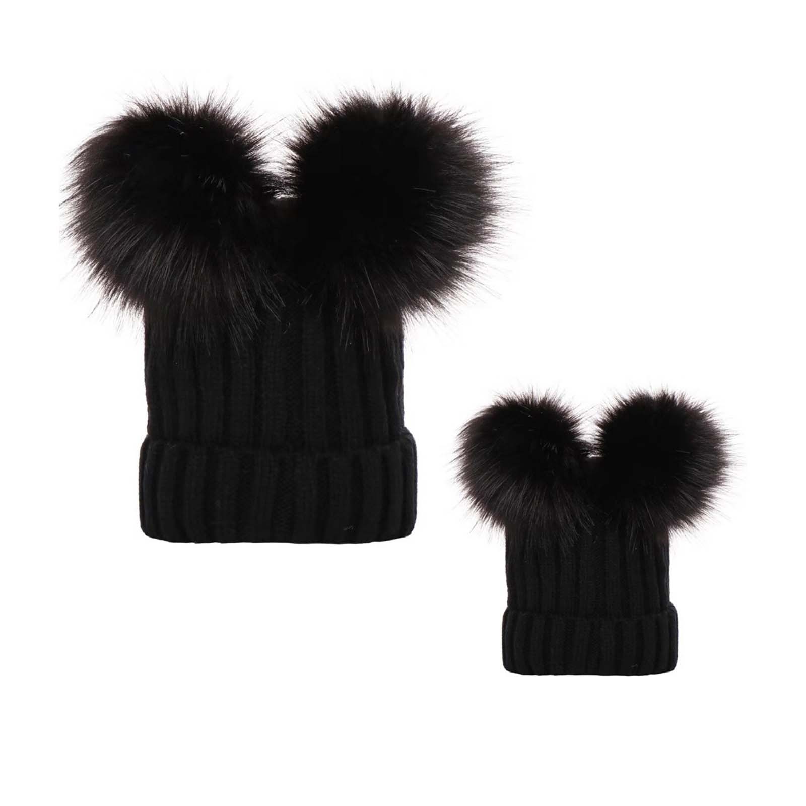 Family Matching Ribbed Knit Beanies