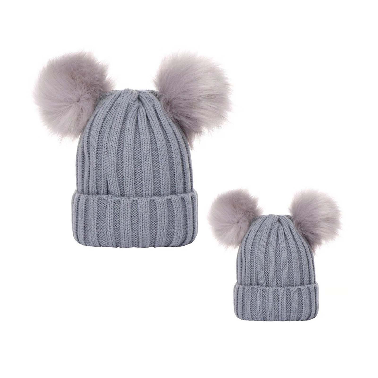 Family Matching Ribbed Knit Beanies