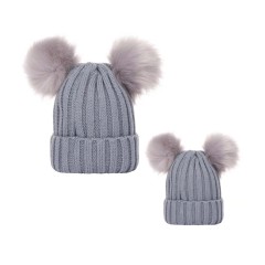 Family Matching Ribbed Knit Beanies