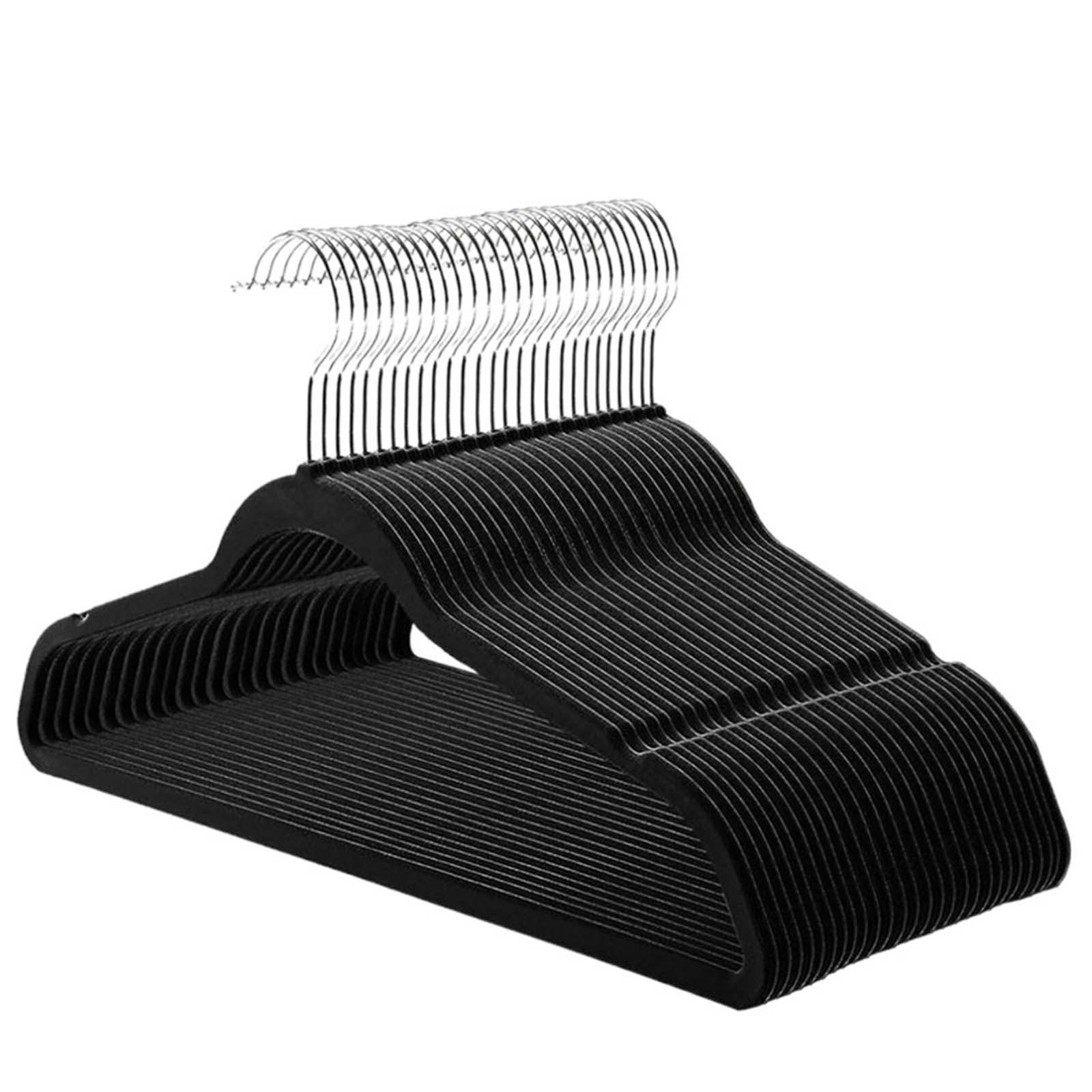 Plastic Flocking Non-Slip Hanger For Adults