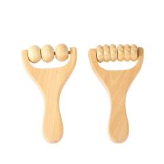 Wooden Handle Massage Roller
