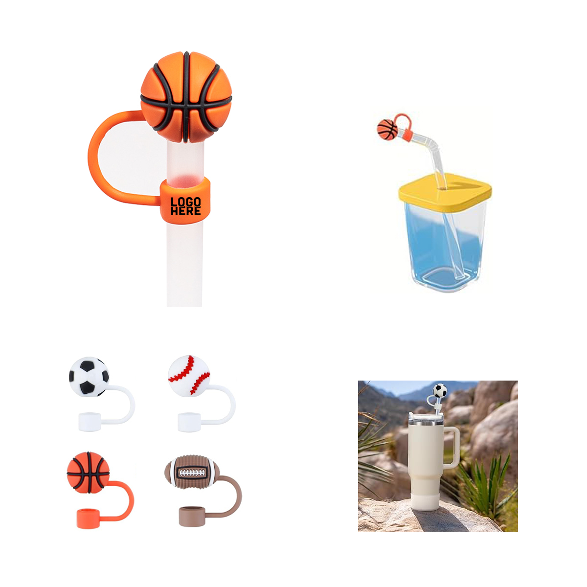 Balls Straw Covers