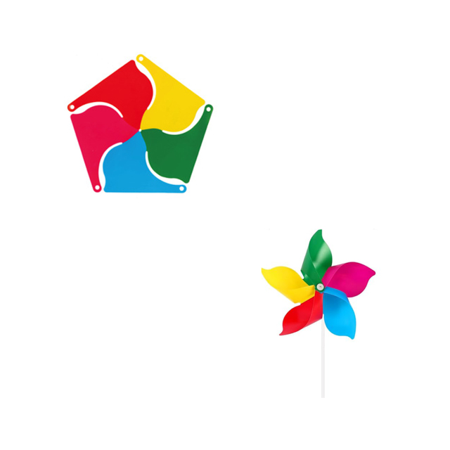 Rainbow Pinwheels