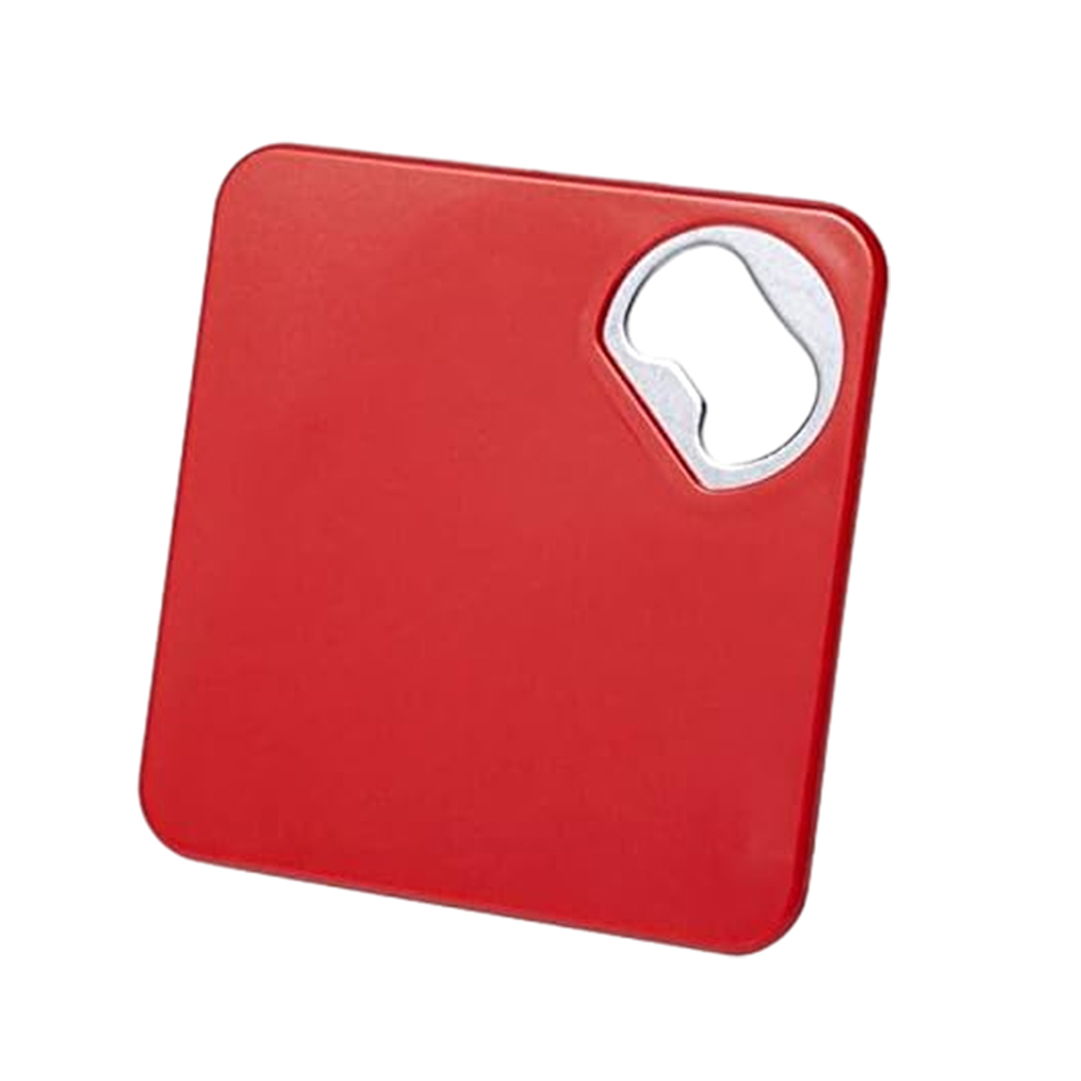 2-in-1 Square Coaster With Bottle Opener