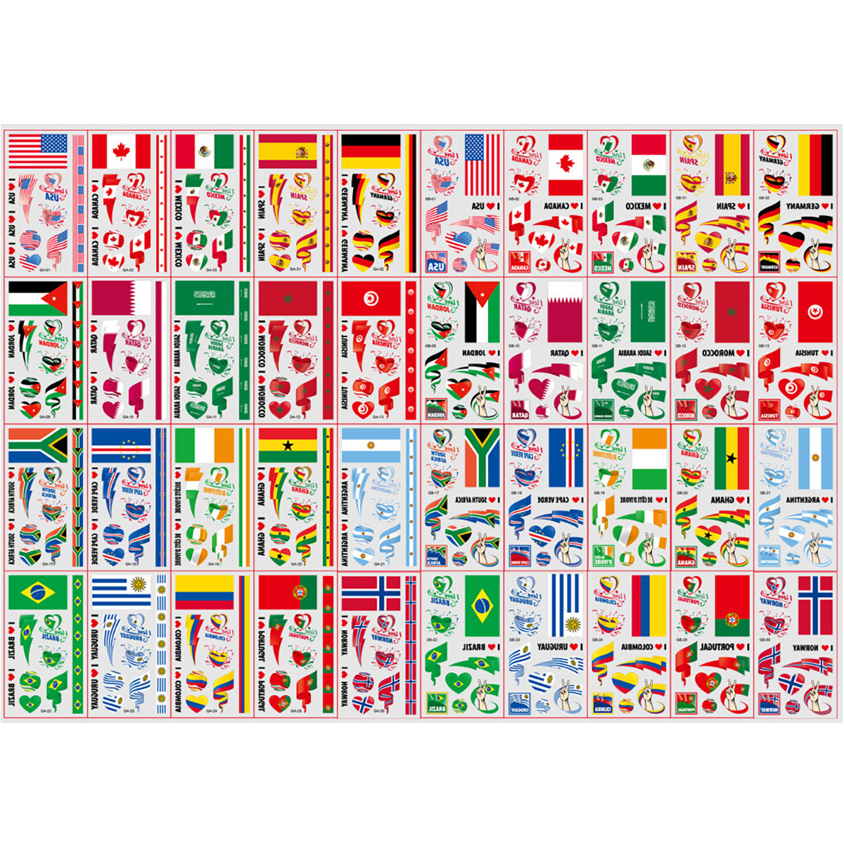 World Cup Temporary Tattoos