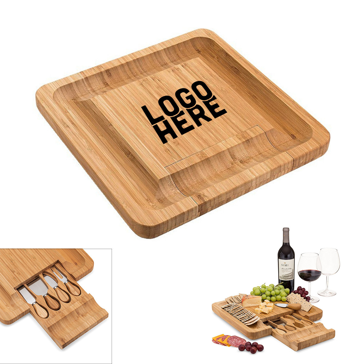 Square Cheese Board Set