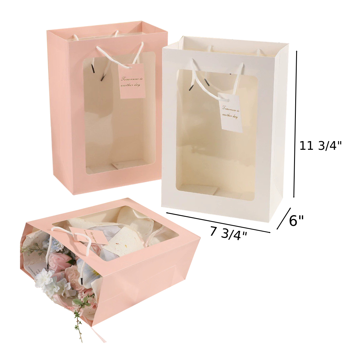 Transparent Window Paper Gift Bag