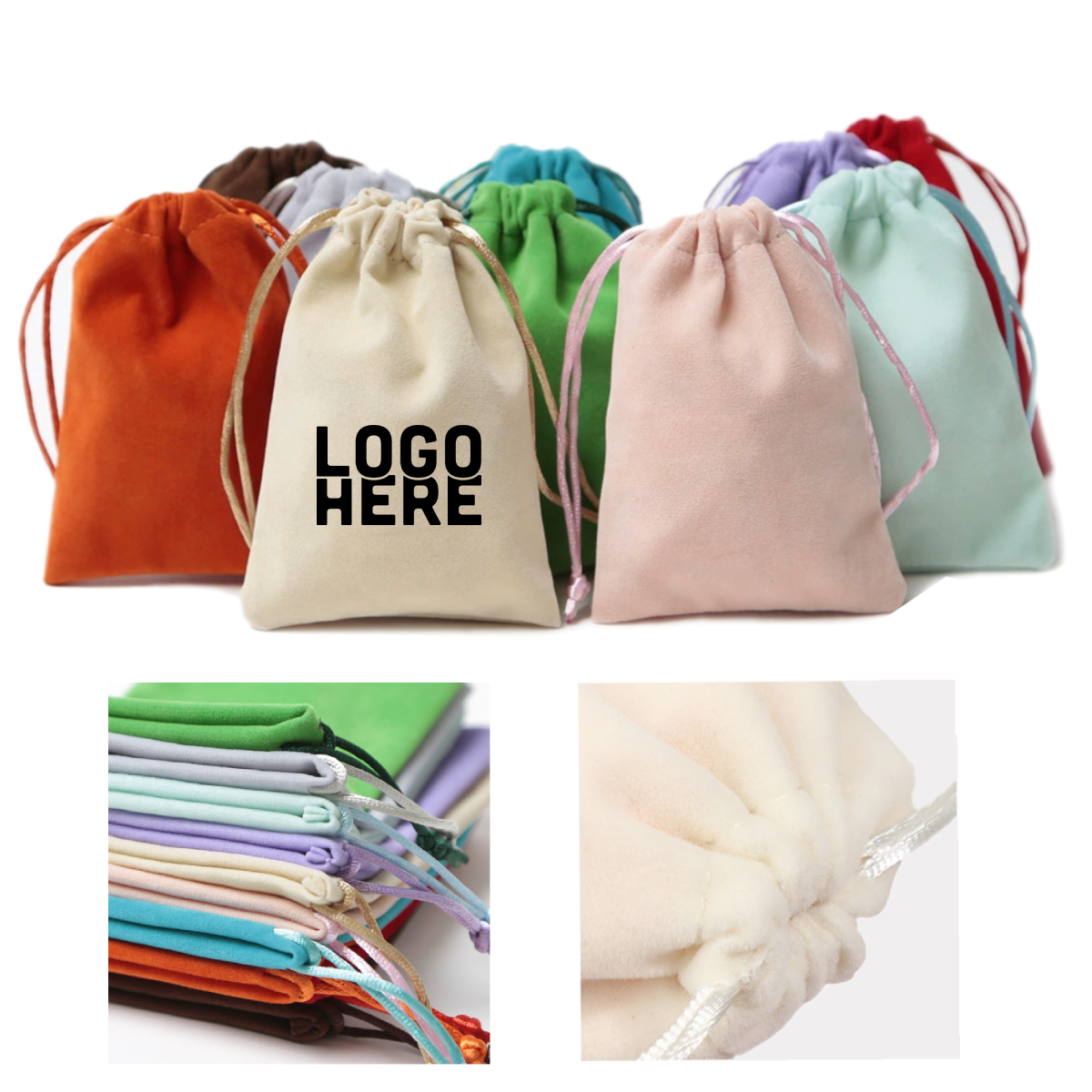Velvet Gift Drawstring Bag