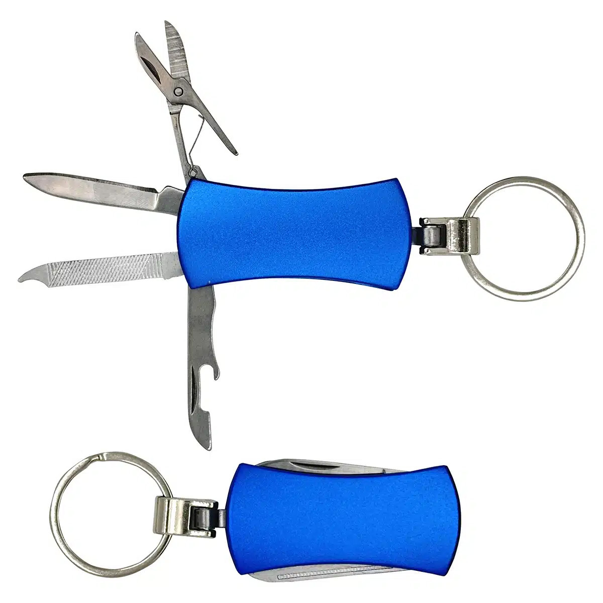Aluminum multi tool with keychain