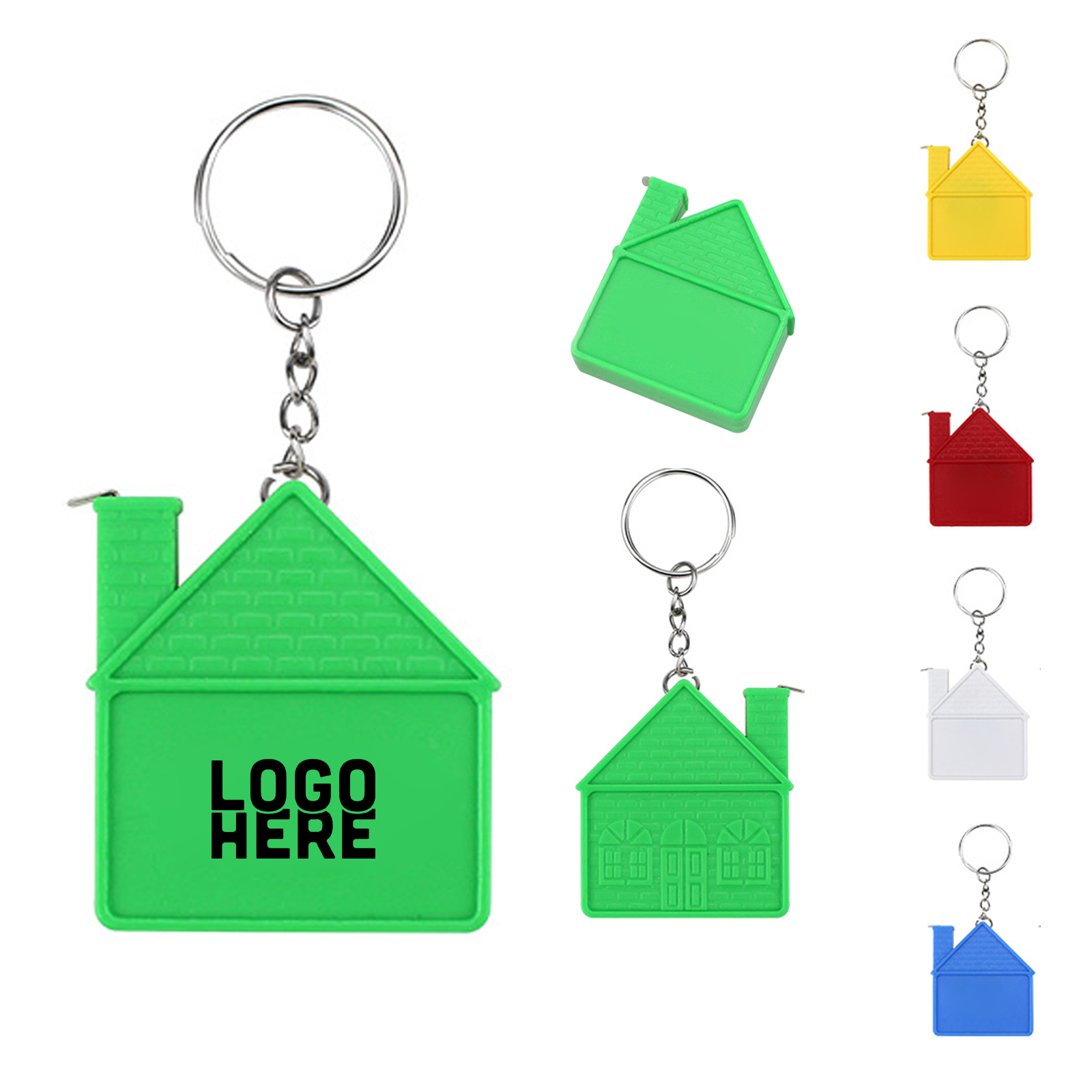 House Shape Tape Measure with Keychain