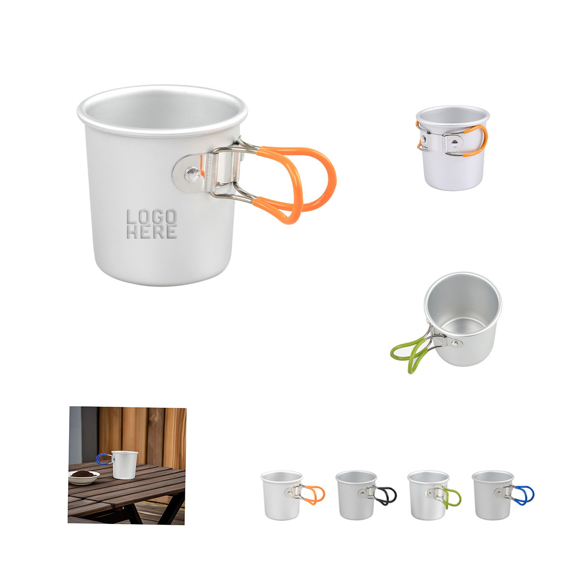 Camping Mug w/Folding Handle