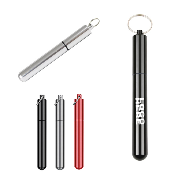 Aluminum Toothpick Holder Keychain