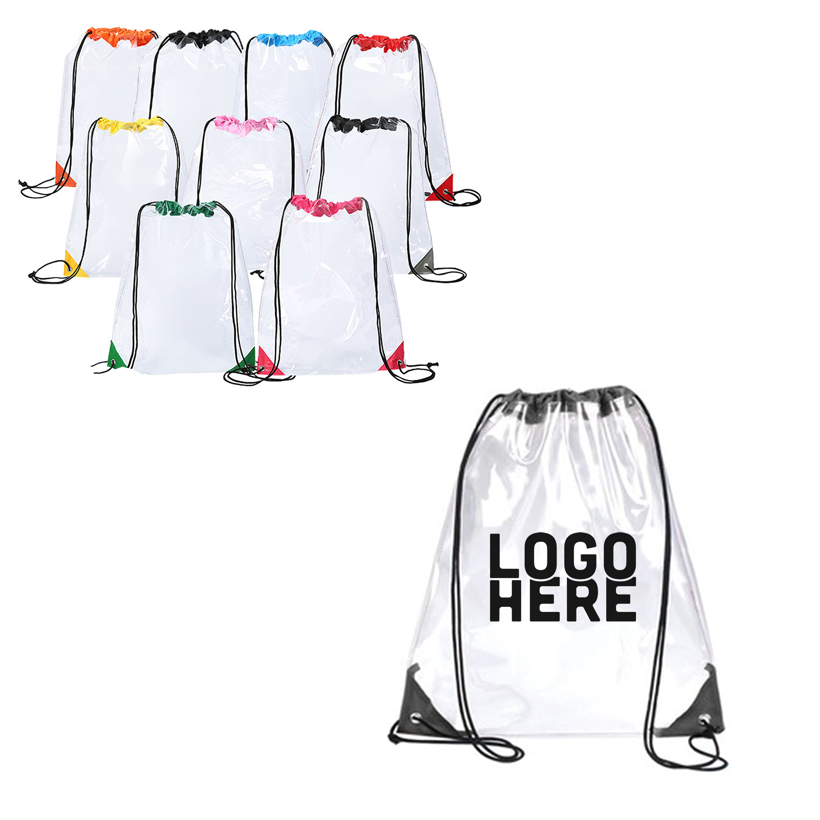 Plastic Drawstring Pouch