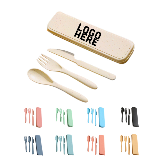 Wheat Straw Travel Cutlery Sets