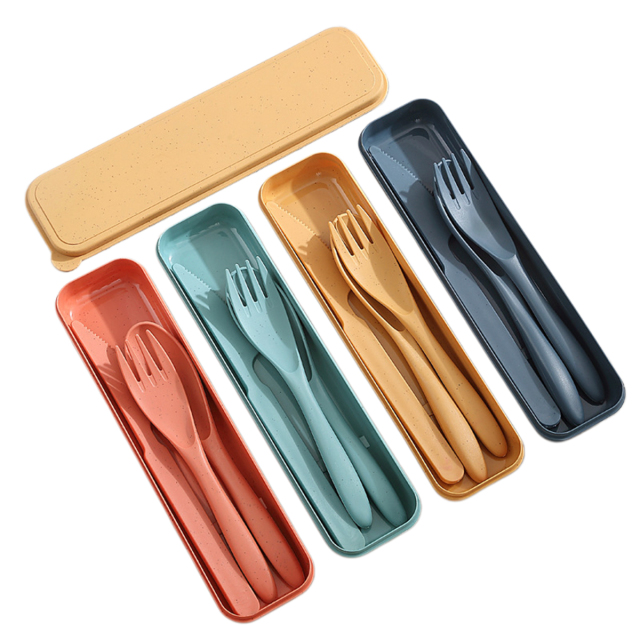 Wheat Straw Travel Cutlery Sets