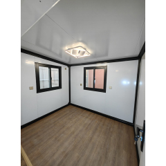 Wood Grain Exterior Cladding Expandable Container House